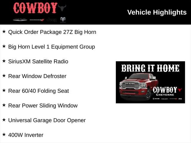 2026 Ram 1500 Big Horn Crew Cab 4x4 5'7" Box