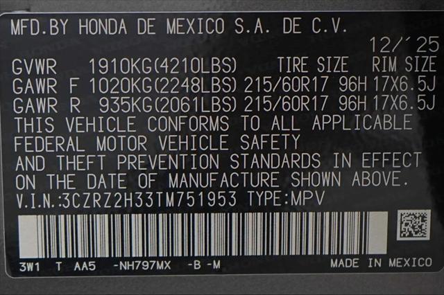 2026 Honda HR-V AWD LX