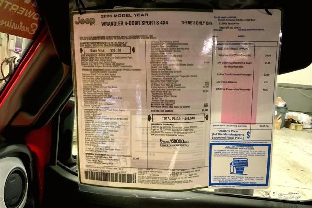 2026 Jeep Wrangler Sport S