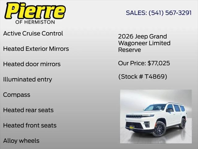 2026 Jeep Grand Wagoneer Limited Reserve 4x4