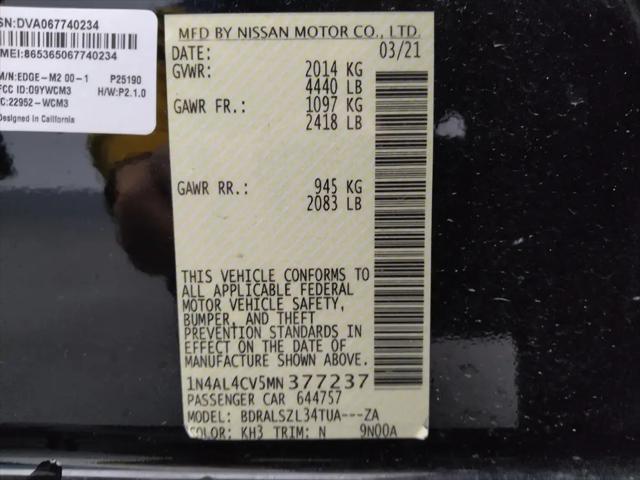 2021 Nissan Altima SR VC-Turbo FWD