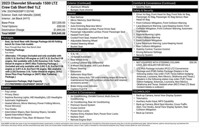 2023 Chevrolet Silverado 1500 2WD Crew Cab Short Bed LTZ