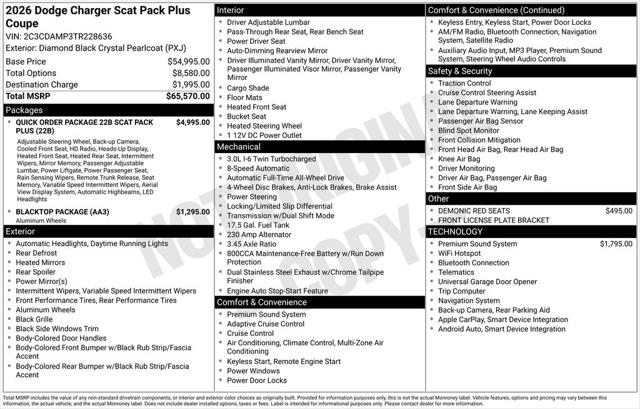 2026 Dodge Charger Scat Pack Plus 2-Door AWD