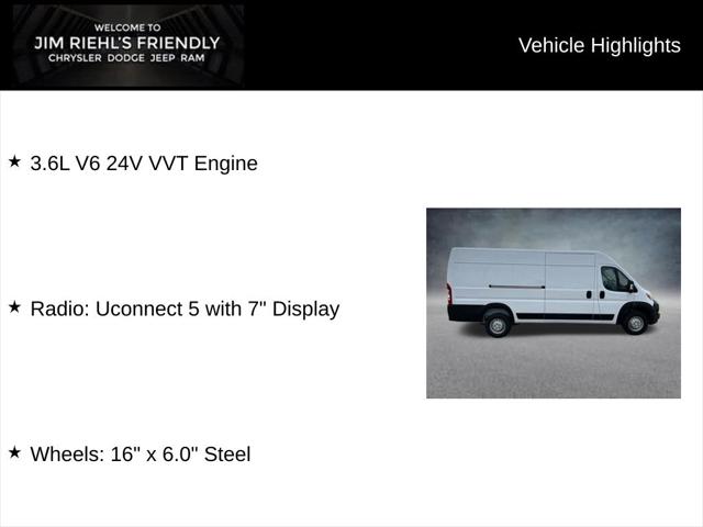 2026 RAM Ram ProMaster RAM PROMASTER 3500 TRADESMAN CARGO VAN HIGH ROOF 159 WB EXT