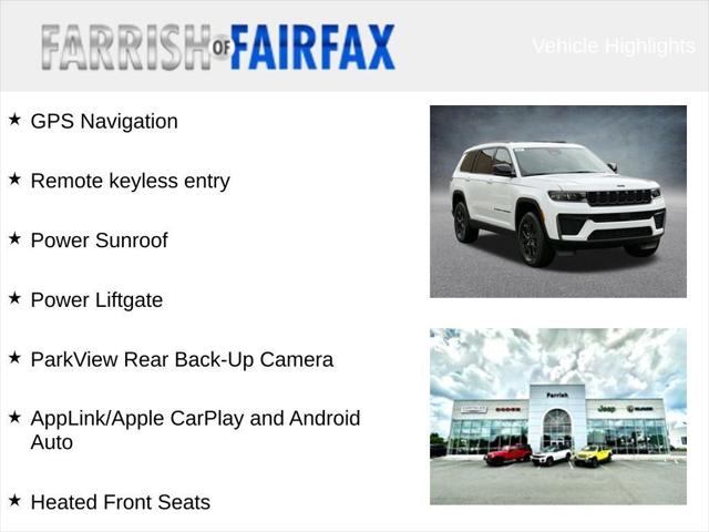 2026 Jeep Grand Cherokee L GRAND CHEROKEE L LAREDO ALTITUDE 4X4 2026 Jeep Grand Cherokee L GRAND CHEROKEE L LAREDO ALTITUDE 4X4