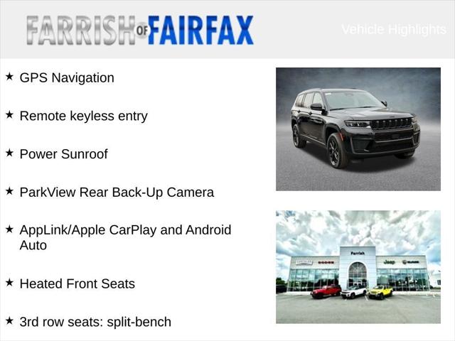2026 Jeep Grand Cherokee L GRAND CHEROKEE L LAREDO ALTITUDE 4X4 2026 Jeep Grand Cherokee L GRAND CHEROKEE L LAREDO ALTITUDE 4X4
