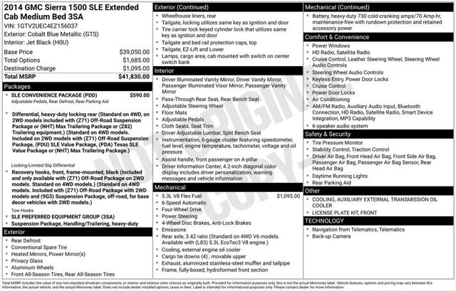 2014 GMC Sierra 1500 SLE