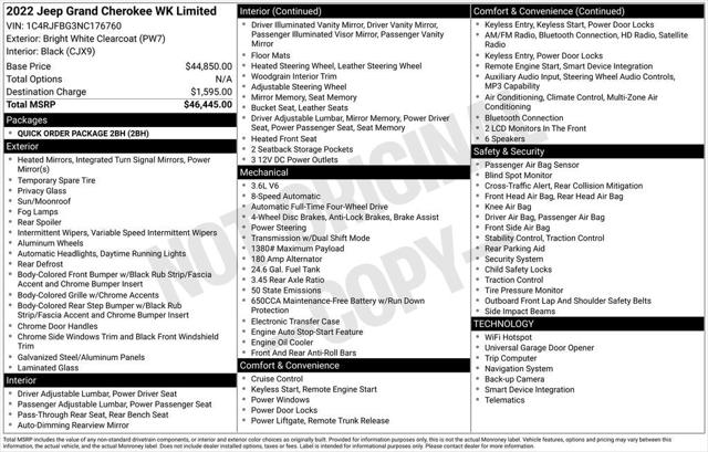 2022 Jeep Grand Cherokee WK Limited 4x4