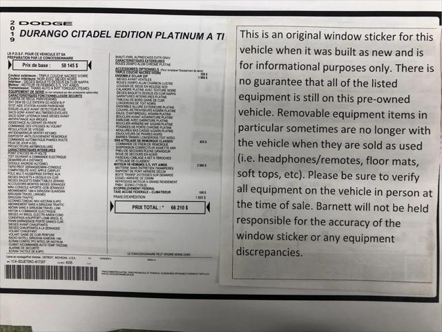 2019 Dodge Durango Citadel