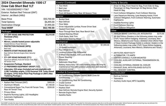 2024 Chevrolet Silverado 1500 4WD Crew Cab Short Bed LT