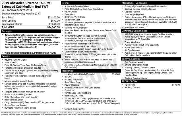 2019 Chevrolet Silverado 1500 Work Truck