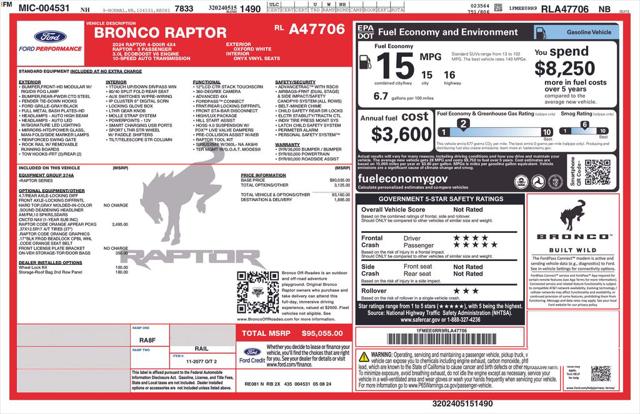 2024 Ford Bronco Raptor