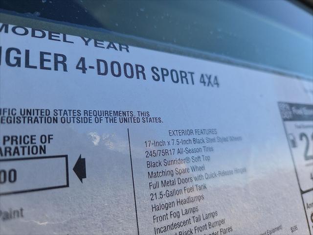 2026 Jeep Wrangler Sport