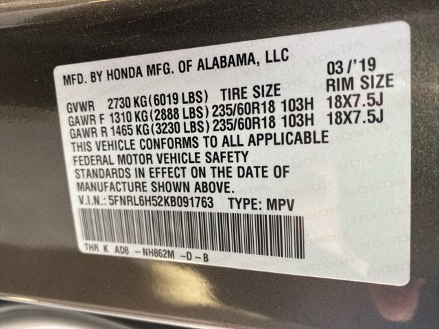 2019 Honda Odyssey EX