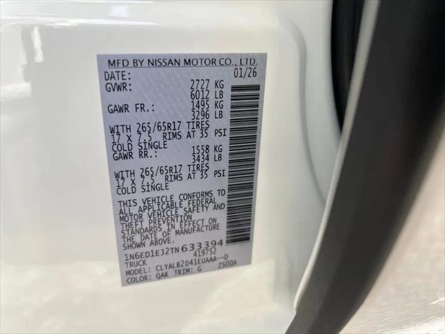 2026 Nissan Frontier Crew Cab SV 4x2