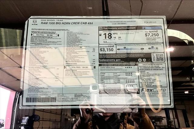 2026 Ram 1500 Big Horn Crew Cab 4x4 5'7" Box