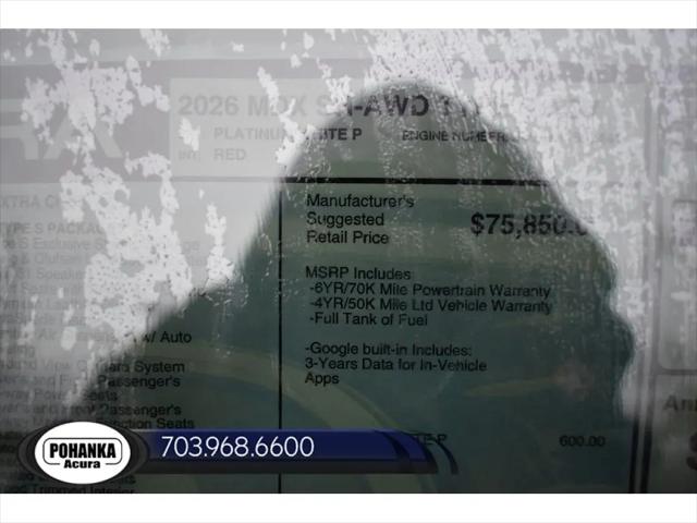 2026 Acura MDX Type S Advance Package