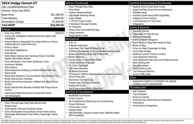 2024 Dodge Hornet GT Plus AWD 2024 Dodge Hornet GT Plus AWD