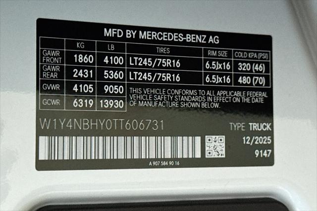 2026 Mercedes-Benz Sprinter 2500 Standard Roof 4-Cyl Diesel HO