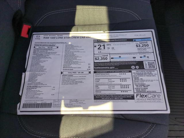 2026 Ram 1500 Lone Star Crew Cab 4x4 5'7" Box