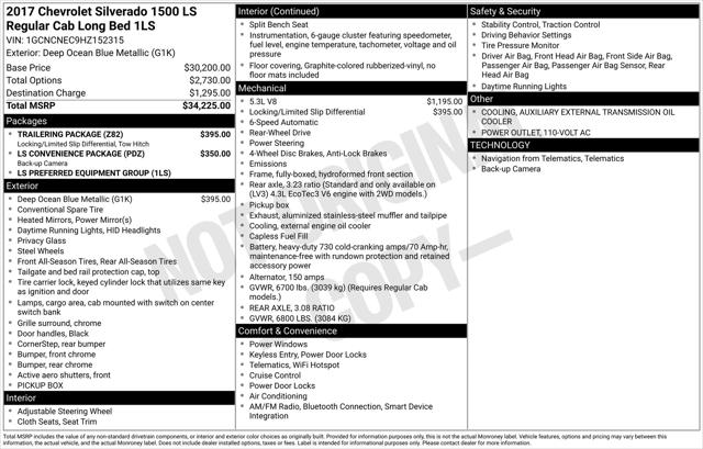 2017 Chevrolet Silverado 1500 LS