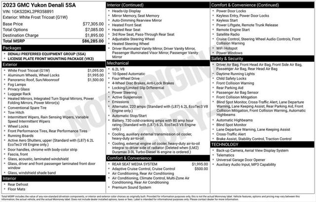 2023 GMC Yukon 4WD Denali