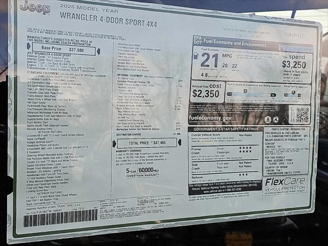 2026 Jeep Wrangler Sport
