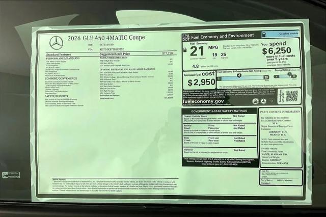 2026 Mercedes-Benz GLE 450 4MATIC