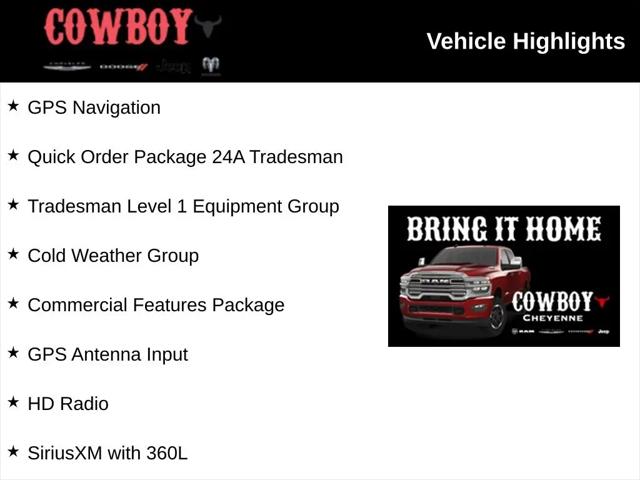 2026 Ram 3500 Tradesman Crew Cab 4x4 8' Box