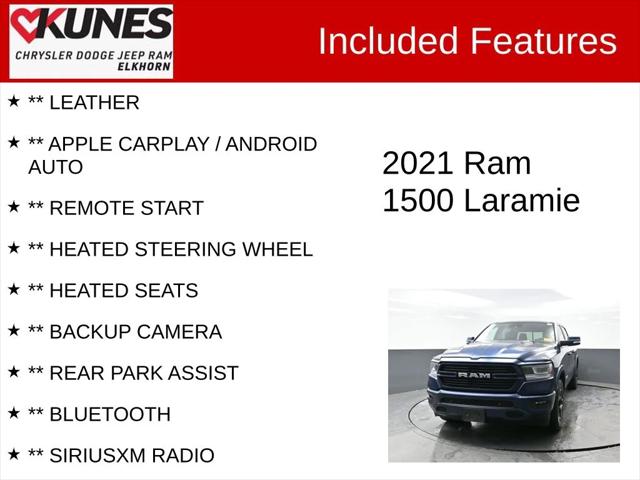 2021 RAM 1500 Laramie Crew Cab 4x4 57 Box