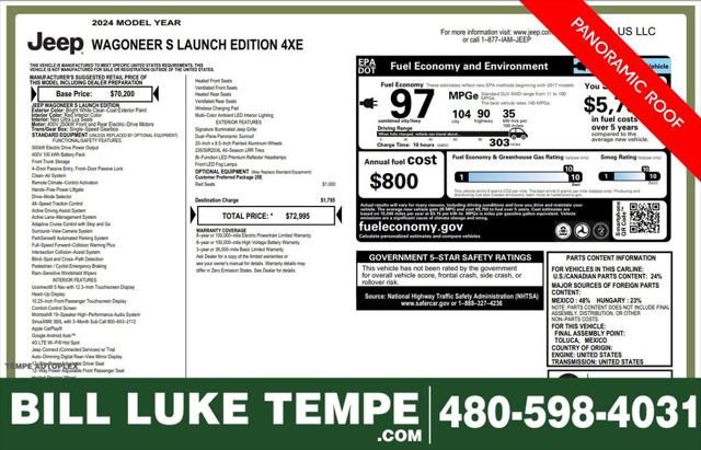 2024 Wagoneer Wagoneer S Launch Edition