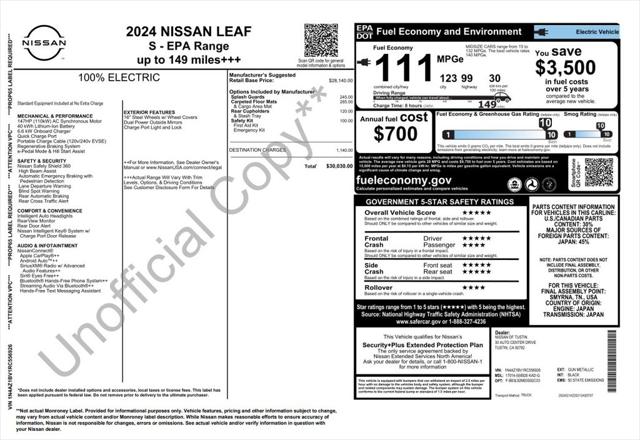 2024 Nissan LEAF S 2024 Nissan LEAF S