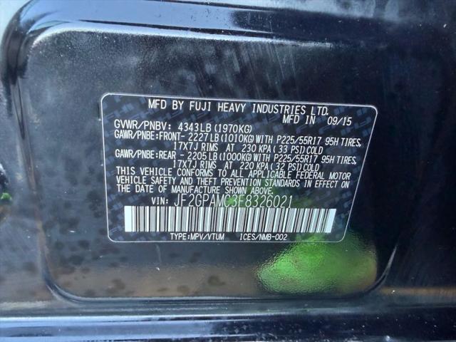 2015 Subaru XV Crosstrek 2.0i Limited
