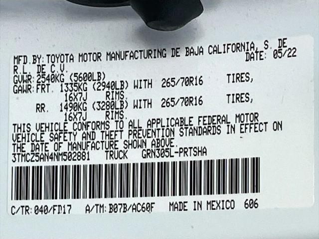 2022 Toyota Tacoma TRD Off Road