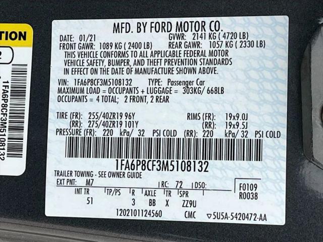 2021 Ford Mustang GT Premium Fastback