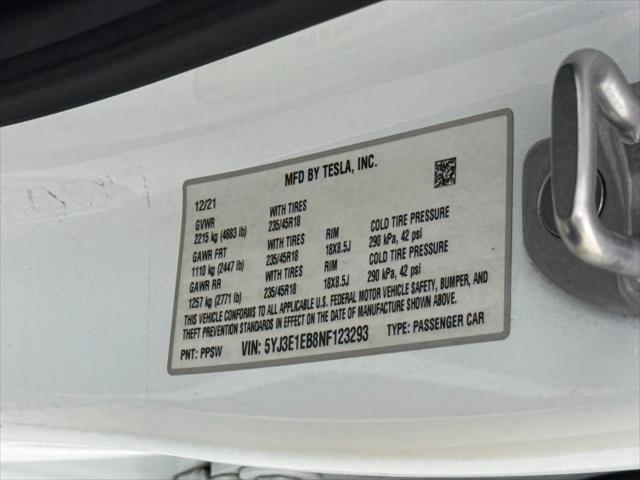 2022 Tesla Model 3 Long Range Dual Motor All-Wheel Drive