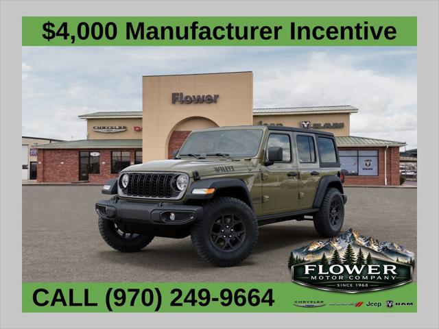 2026 Jeep Wrangler 4-Door Willys 4x4 for sale in Montrose, CO