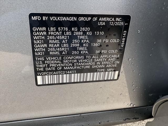2026 Volkswagen Atlas Cross Sport SEL Premium R-Line