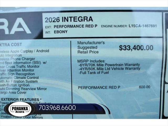2026 Acura Integra FWD