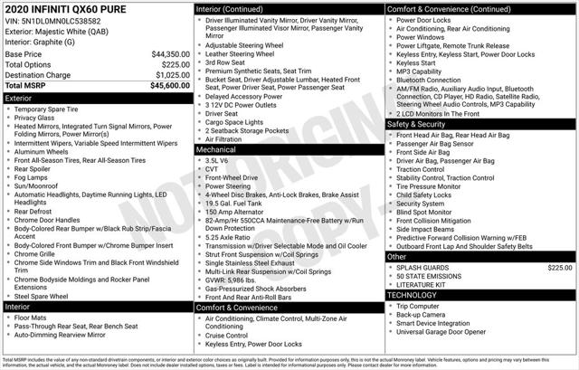 2020 INFINITI QX60 PURE