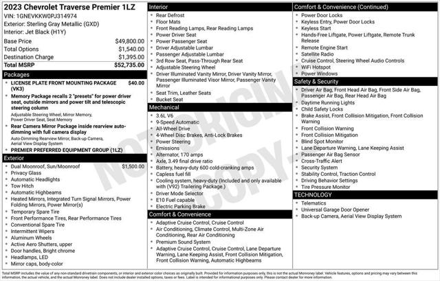 2023 Chevrolet Traverse AWD Premier