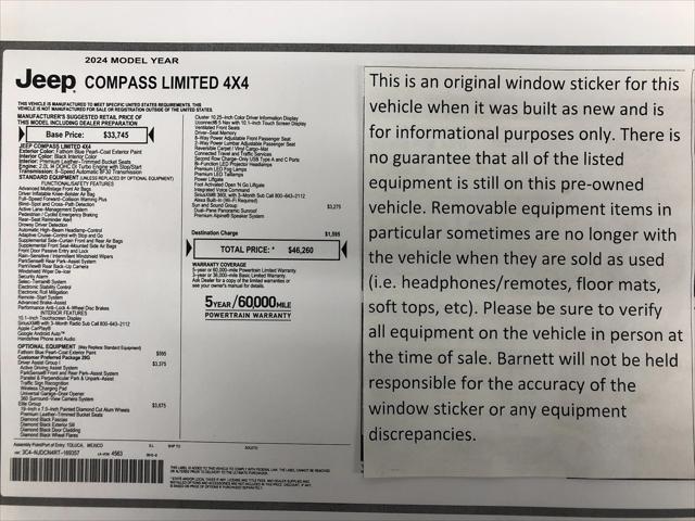 2024 Jeep Compass Limited 4x4