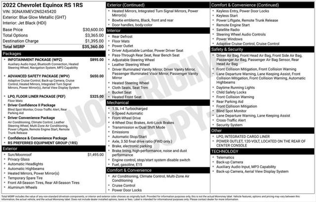2022 Chevrolet Equinox FWD RS