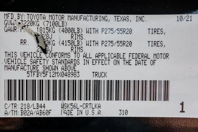 2021 Toyota Tundra Limited