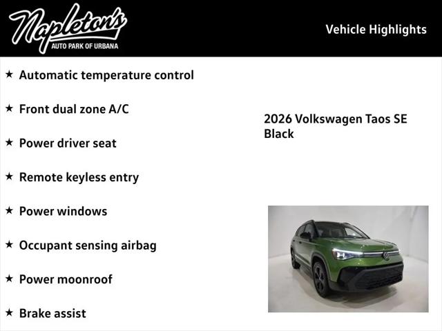 2026 Volkswagen Taos SE Black