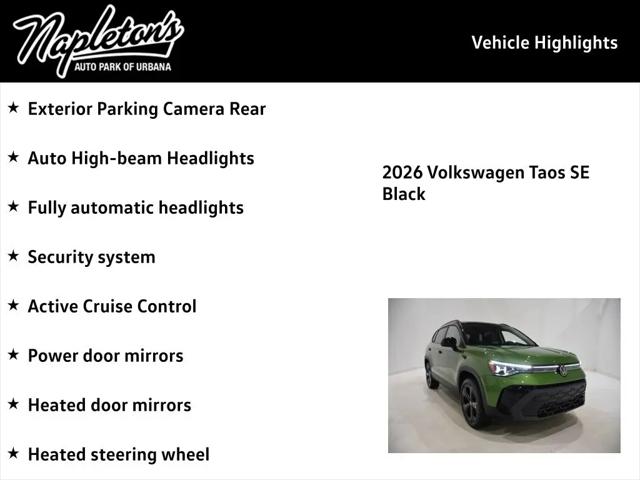2026 Volkswagen Taos SE Black