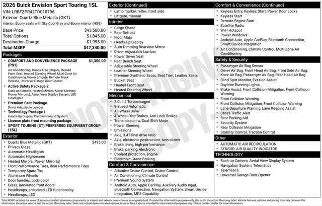 2026 Buick Envision Sport Touring AWD