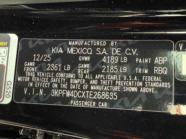 2026 Kia K4 GT-Line Turbo