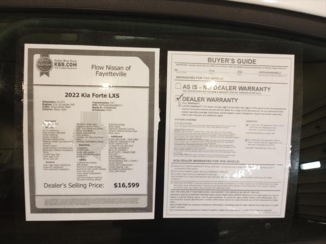 2022 Kia Forte LXS