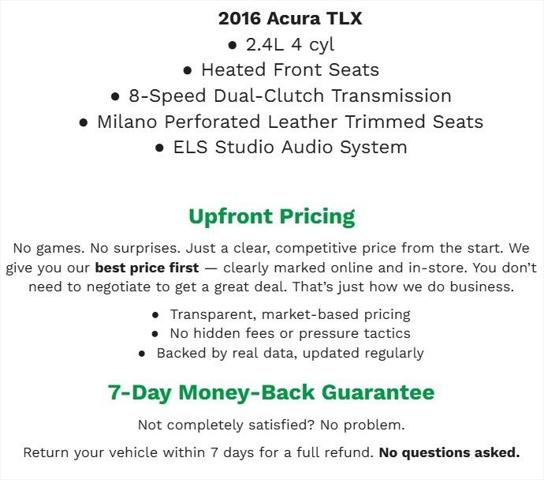 2016 Acura TLX Tech
